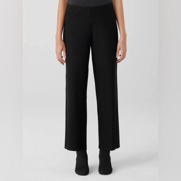 Eileen Fisher Washable Stretch Crepe Wide-Leg Pant Ankle Length dress petite - Picture 1 of 8